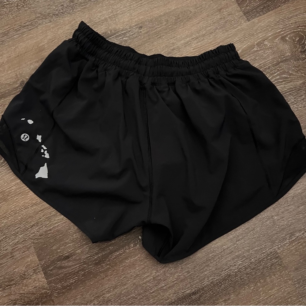 EUC lululemon shorts with Hawaiian islands decal
